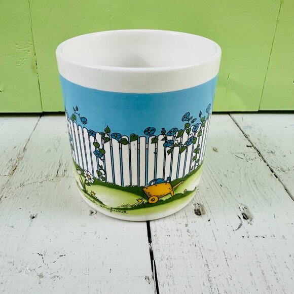 Vintage 60s Joan Walsh Anglund Coffee Mug, Ebeling and Ruess West Germany Mug - Picture 2 of 7